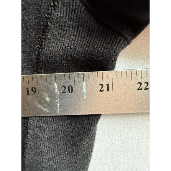 CHAMPION Reverse Weave Sweatshirt Large Black Puffy Spellout Vintage USA - Picture 5 of 6